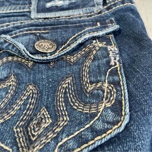 MEK Women’s flap pocket Y2K Denim Chicago boot cut 28